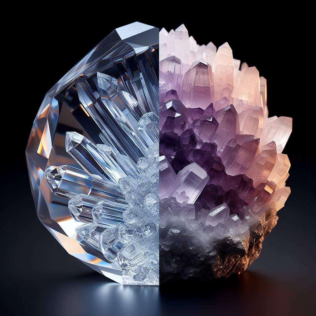 Unterschied zwischen Glas und Kristall
